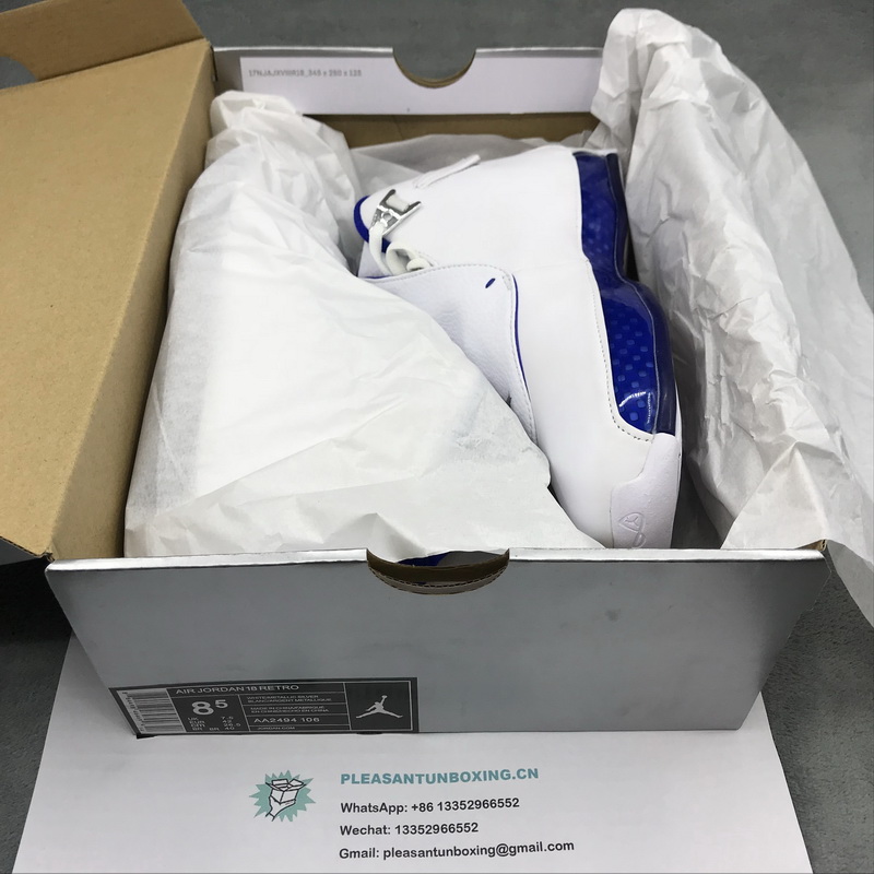 Authentic Air Jordan 18 “Sport Royal”